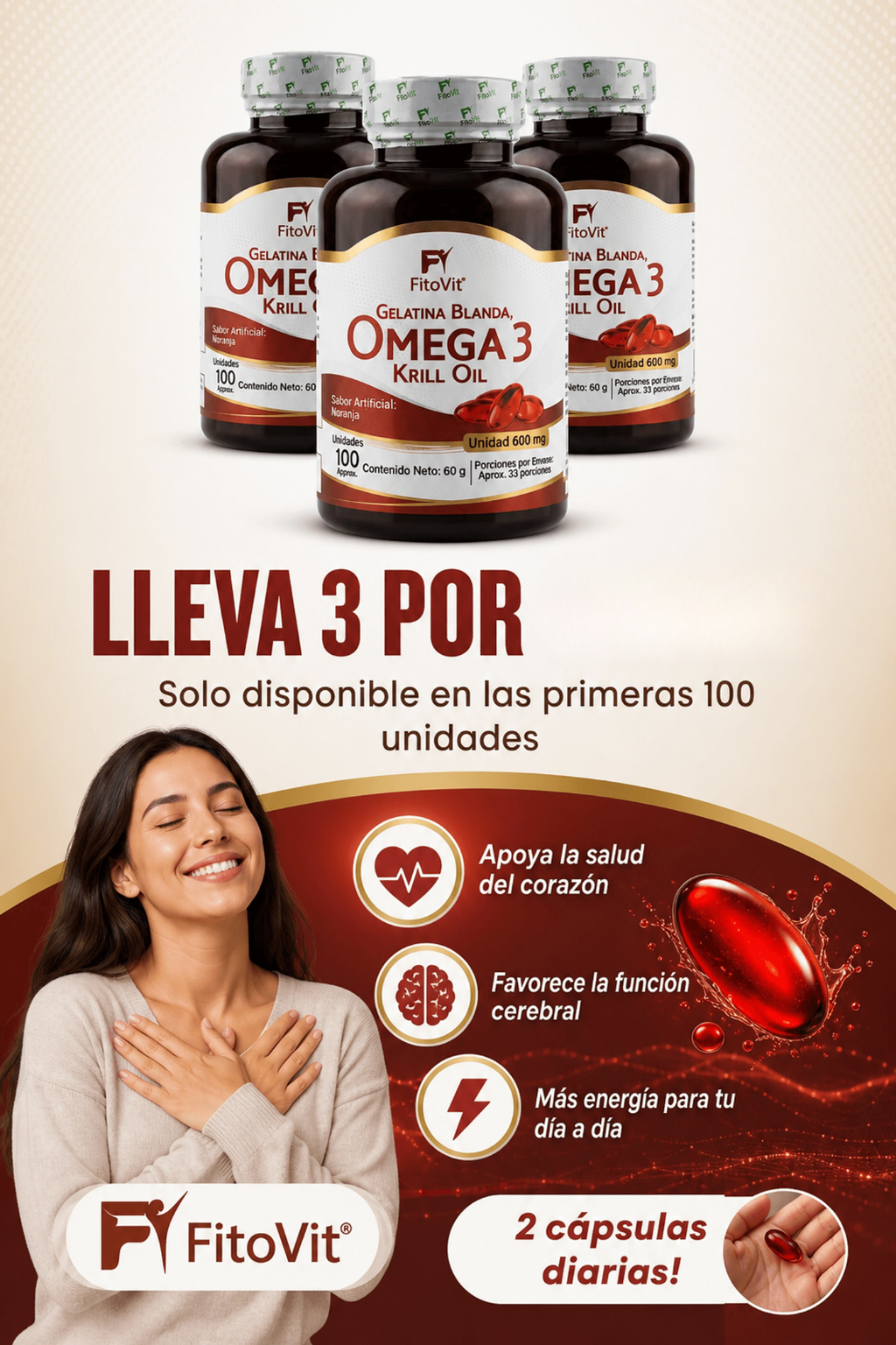 Omega 3 X100und Fitovit
