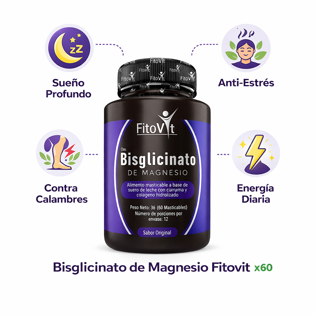 BISGLICINATO DE MAGNESIO X60UND FITOVIT
