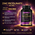 Zinc Picolinate – Defensas, piel y hormonas sanas.